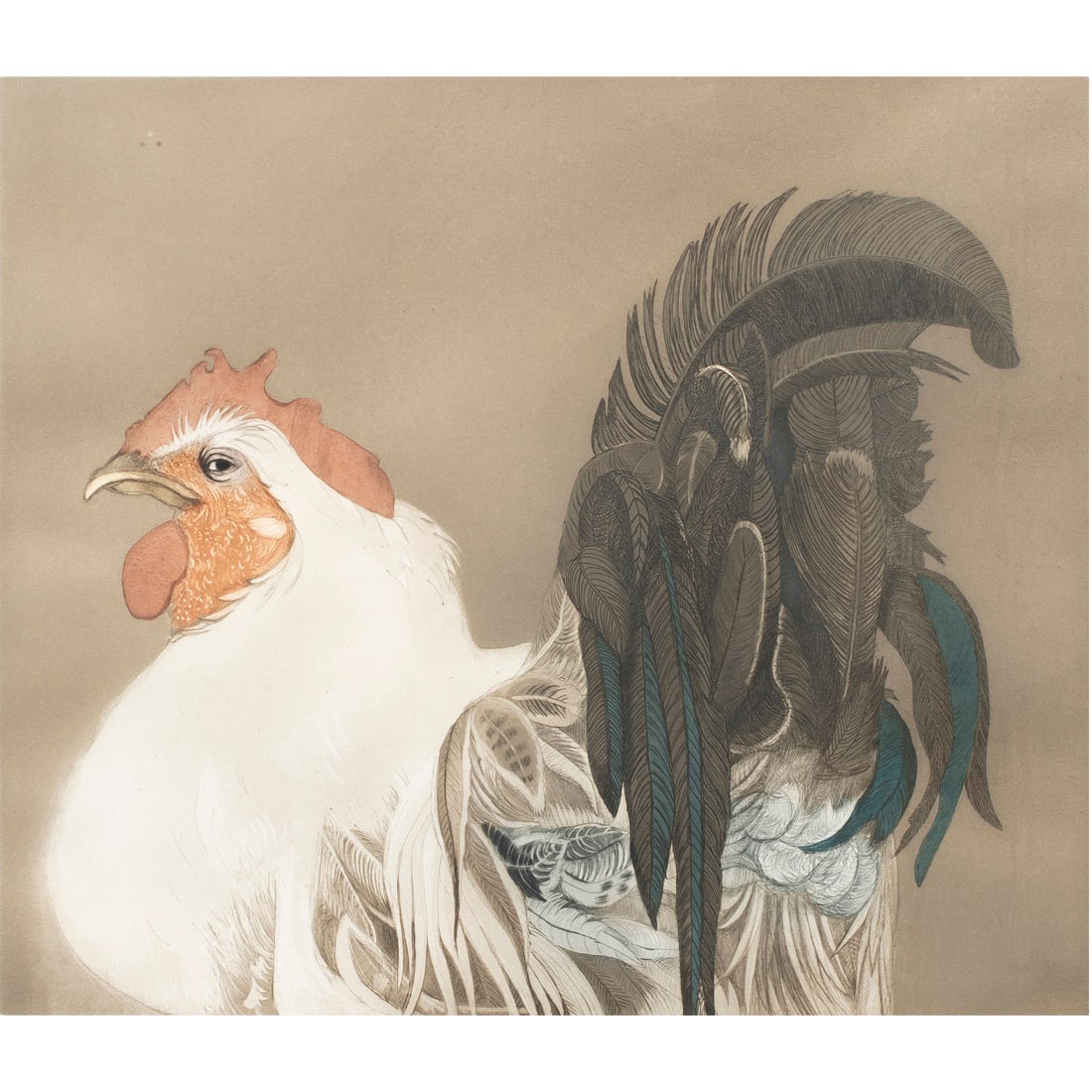 Print, Beth Van Hoesen: Beth Van Hoesen (American, 1926-2010), "Boris," 1981, etching with aquatint, pencil signed and dated lower right, titled lower left, edition 91/100, sight: 16.25"h x 19.5"w, overall (with frame): 27.2