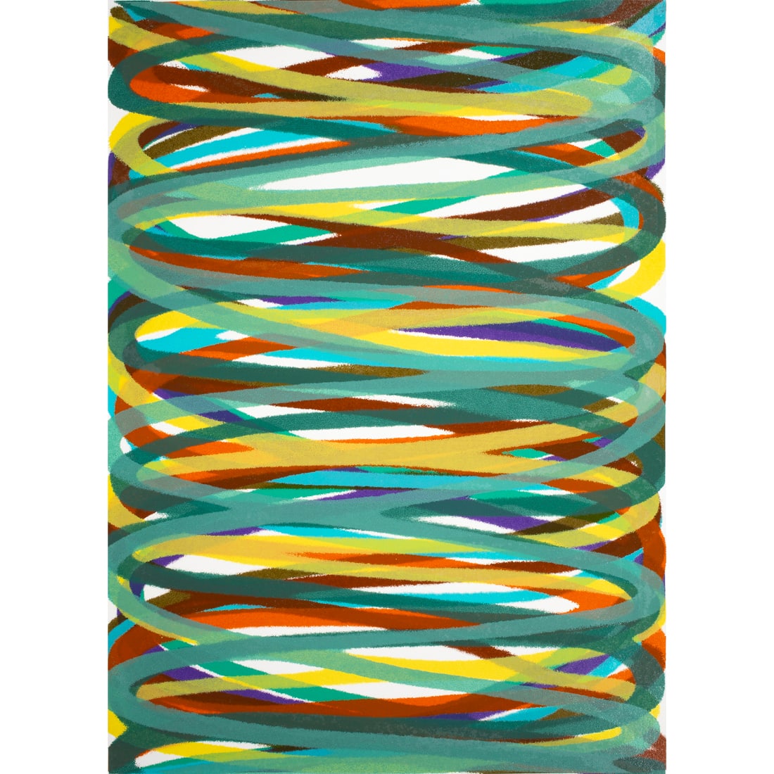 Print, Dan Christensen: Dan Christensen (American, 1942-2007) "L.W" (Larry Wright), silkscreen, pencil signed lower right, titled lower center, edition 77/170, sheet (unframed): 30"h x 22"w