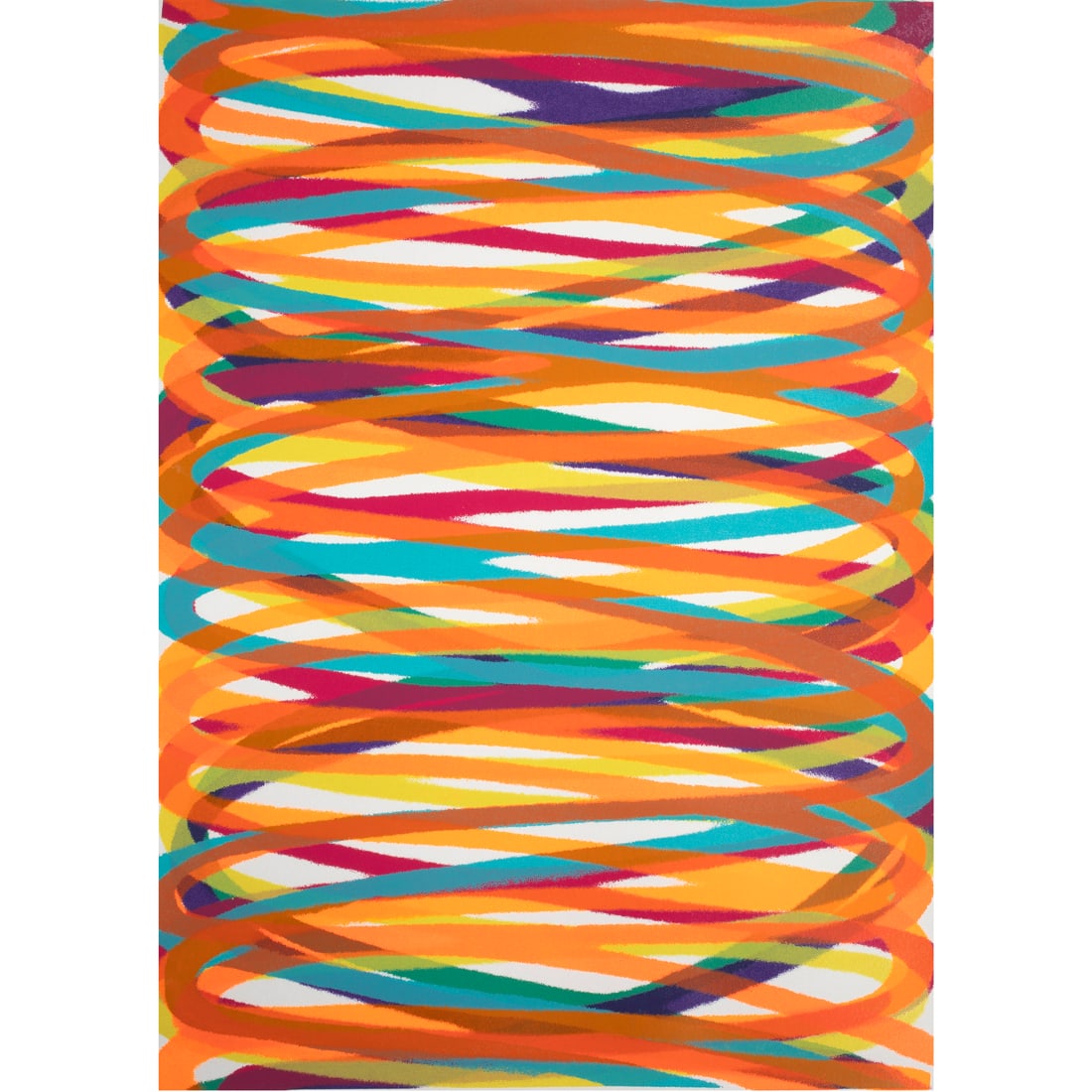 Print, Dan Christensen: Dan Christensen (American, 1942-2007) "L.P." (Larry Poons), silkscreen, pencil signed lower right, titled lower center, edition 47/170, sheet (unframed): 30"h x 22"w