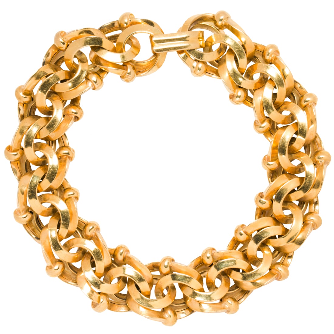 Cartier, An 18k gold link bracelet (1 of 2)