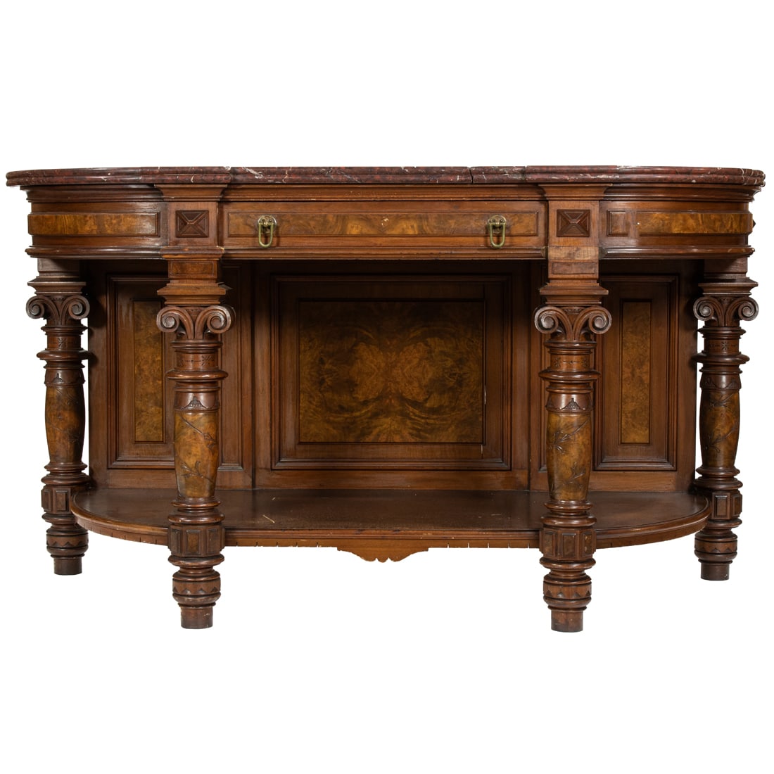 An American Renaissance Revival burl walnut sideboard (1 of 6)