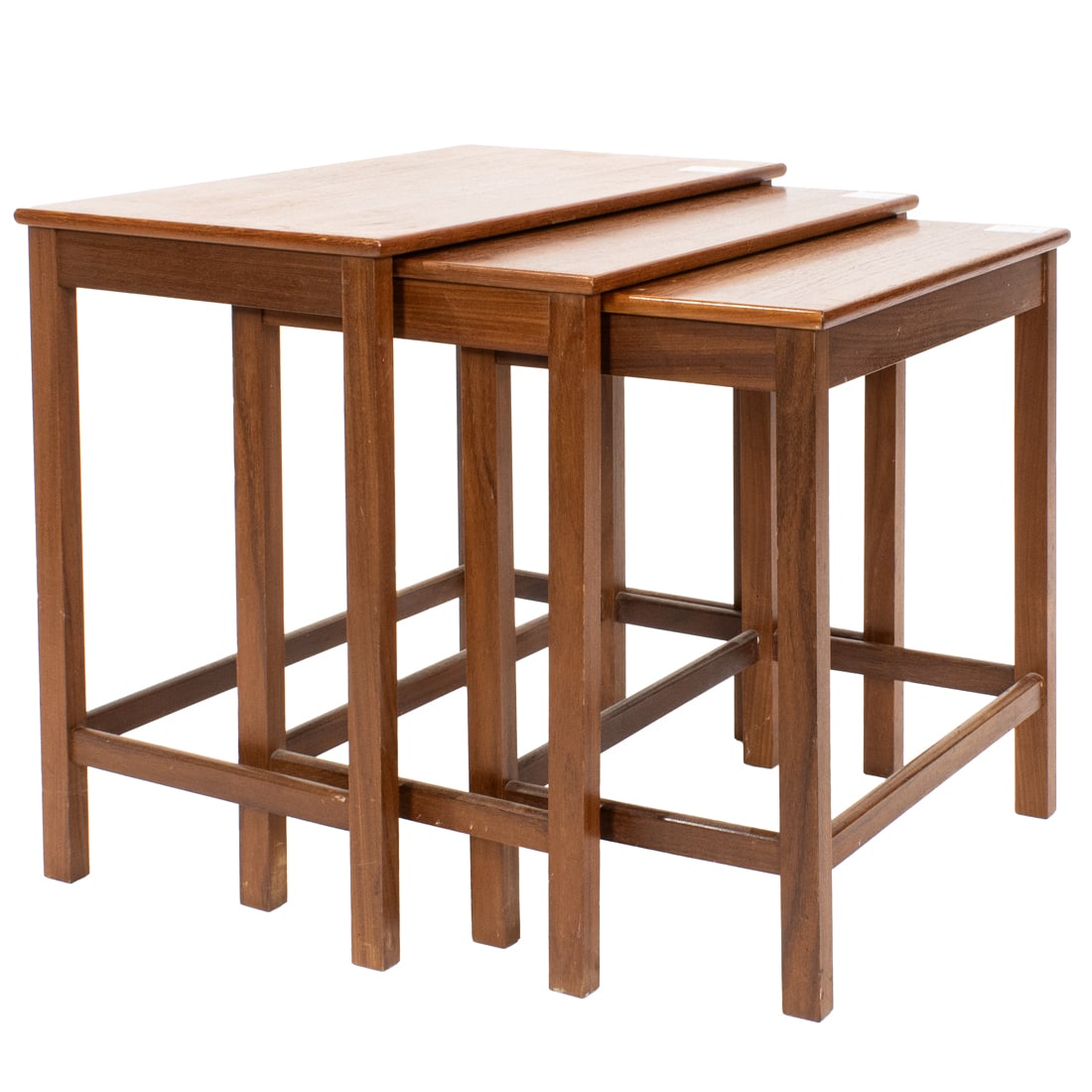 A Danish Poul Hundevad nest of three teak tables (1 of 5)
