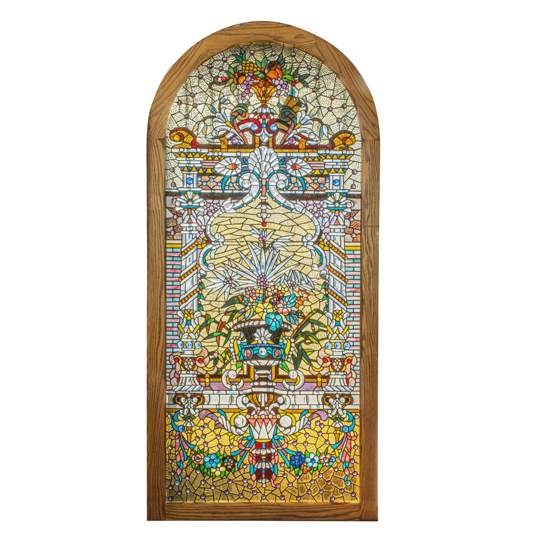 A Mark Boganrief Studios stained glass window panel (1 of 2)