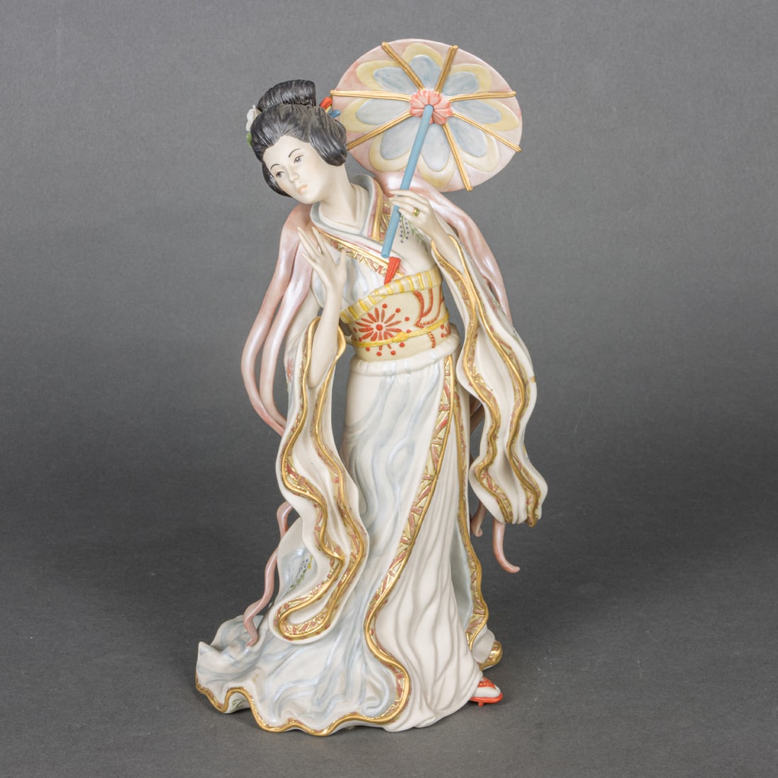 A Cybis bique porcelain figure of Madame Butterfly (253): A Cybis bique porcelain figure of Madame Butterfly (253), 13.5"h