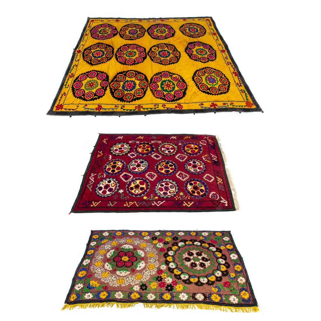 A semi antique hand embroidered Susani group (1 of 1)