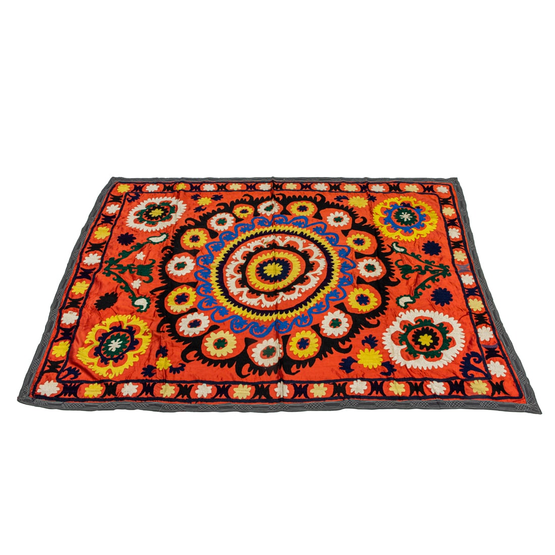 A semi antique fine hand embroidered silk Susani (1 of 1)