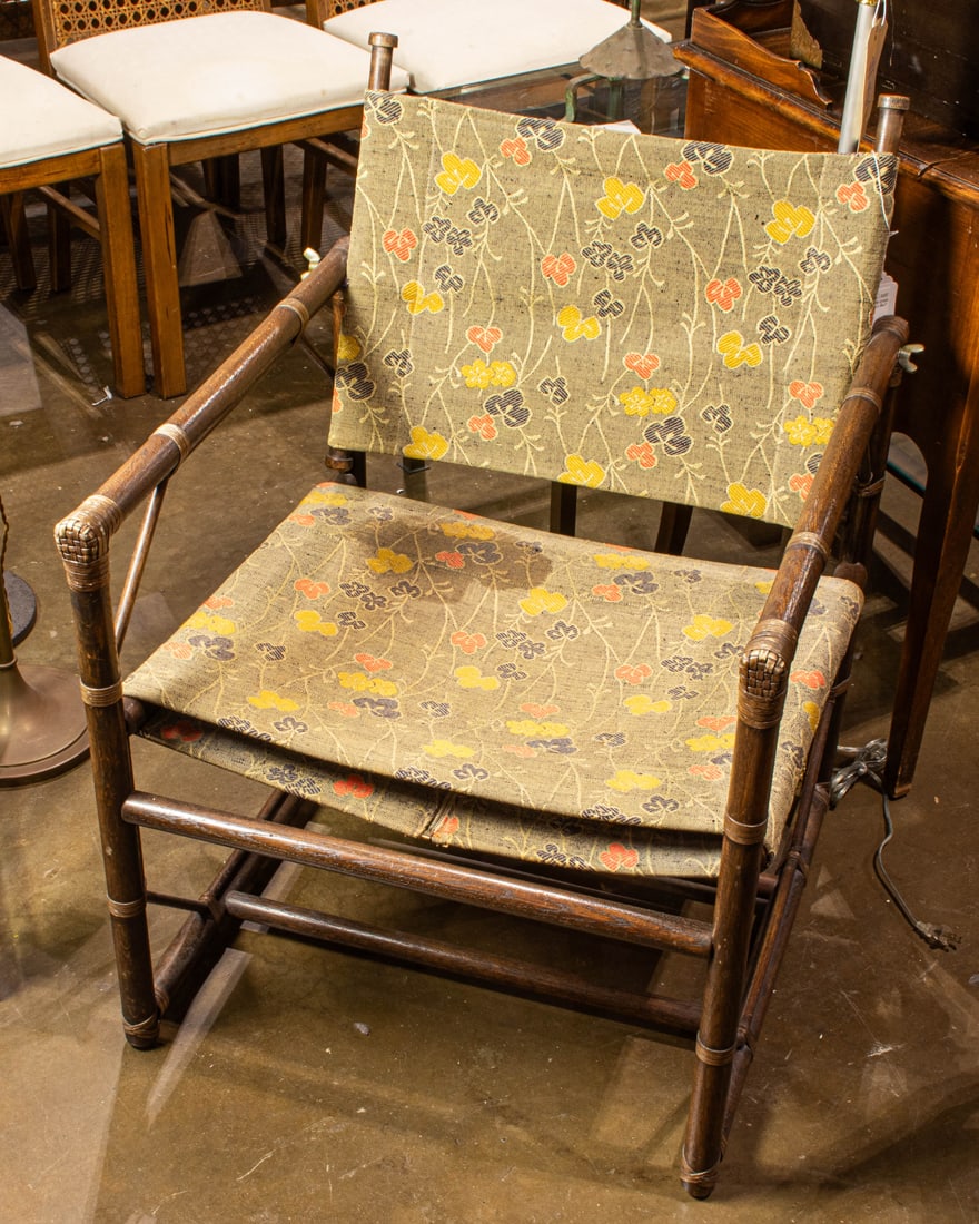 A Forbes for McGuire armchair 33.25"h x 23."w x 24.75"d: A Forbes for McGuire armchair 33.25"h x 23."w x 24.75"d