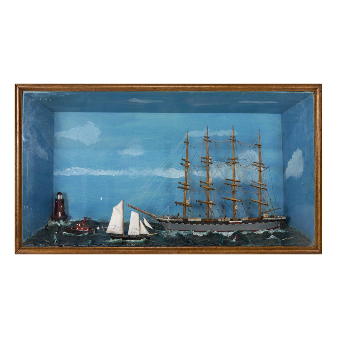 A shadow box ship diorama (1 of 2)