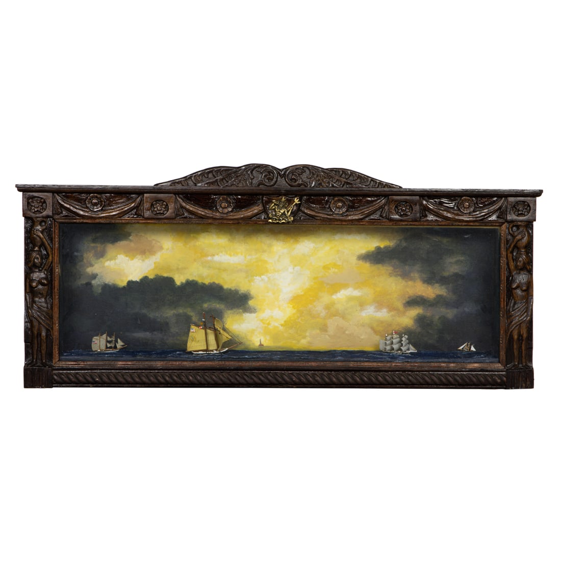 A shadowbox ship diorama (1 of 2)