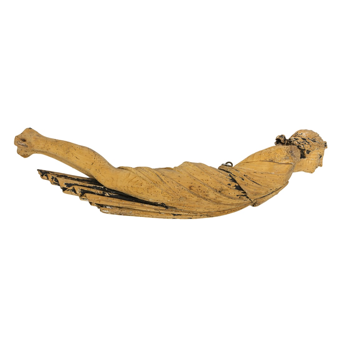 A European carved wood ship’s figurehead (1 of 3)