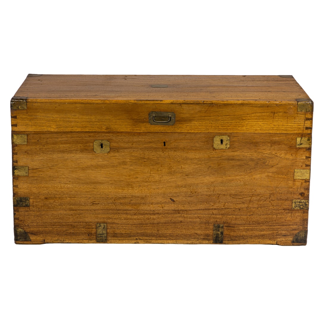 A brass strapped sea chest (1 of 6)
