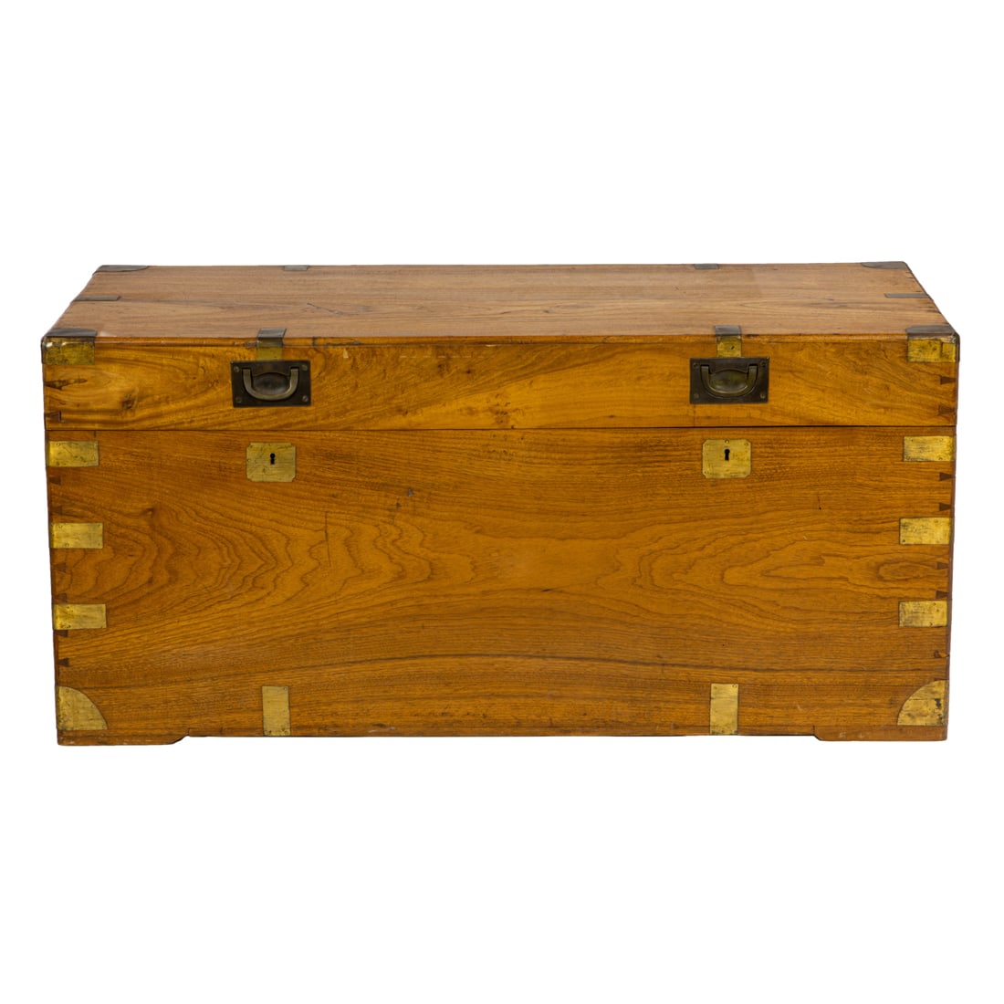 A brass mounted camphor sea chest (1 of 6)