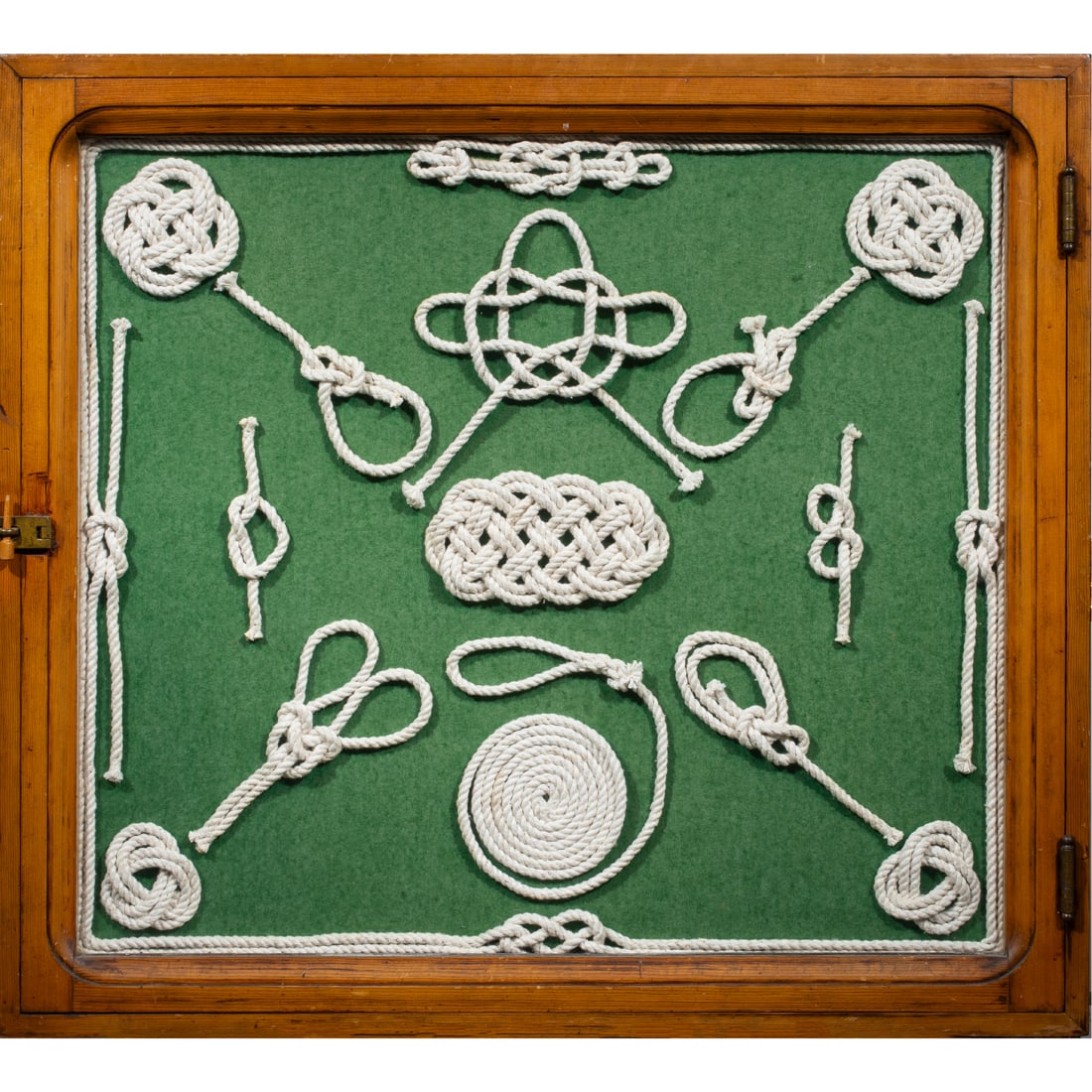 A U.S. Coast Guard bulletin board with knot board display (1 of 1)