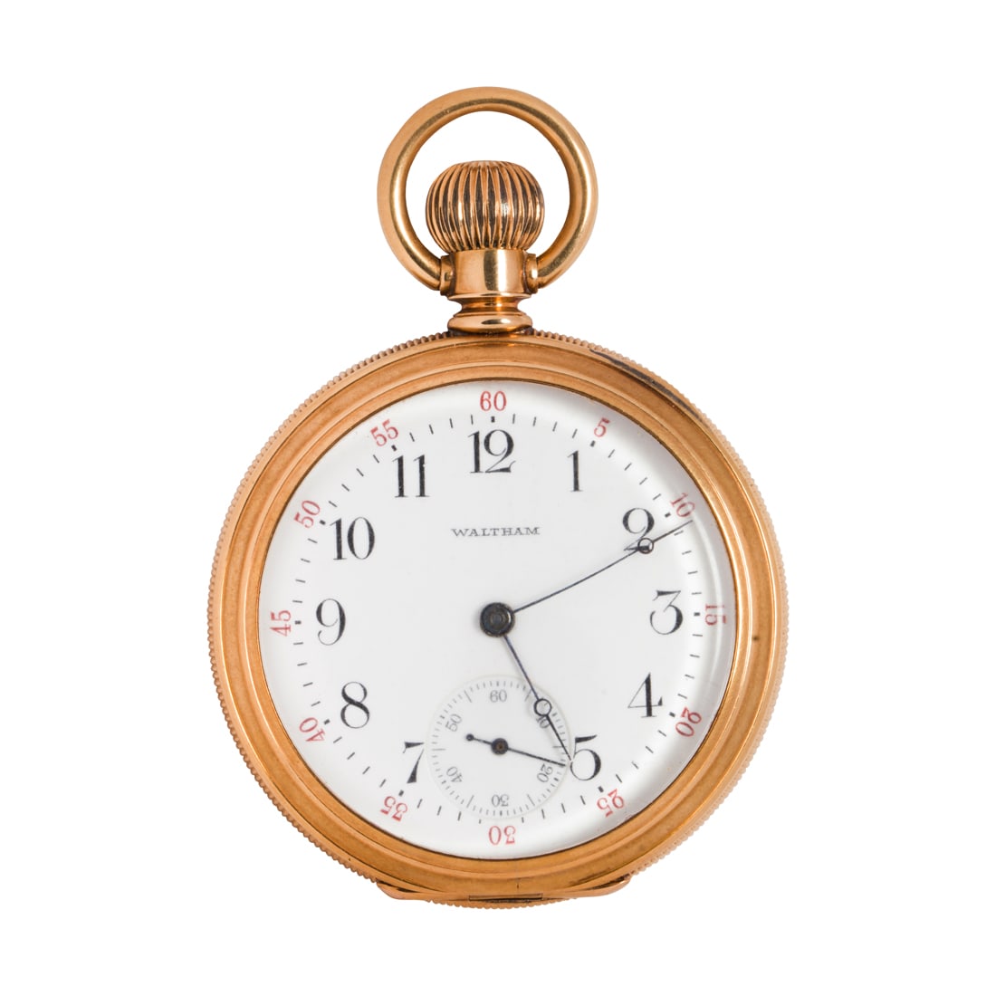 A Waltham, 14k gold open face pocket watch (1 of 3)