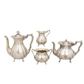 A Swedish .830 silver hot beverage set