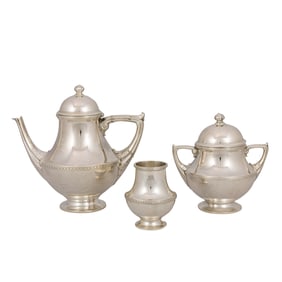 A Dutch .833 silver tea set