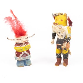 Two Hopi Clown kachinas