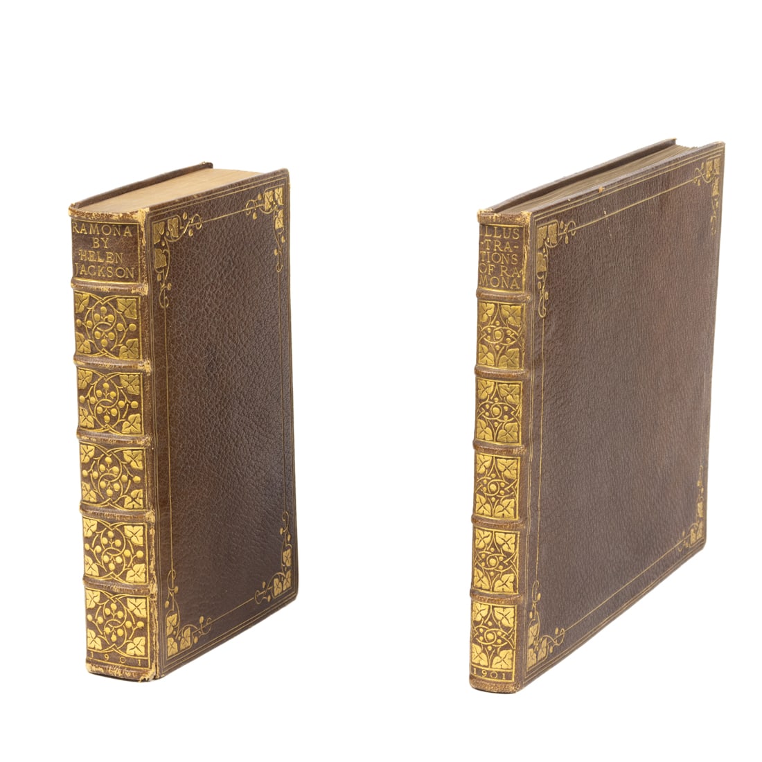 Jackson, Helen Hunt. Ramona (A Story). Boston: Little Brown and Company, 1901. Includes companion (1 of 8)