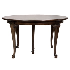 A custom made Chippendale style mahogany dining table