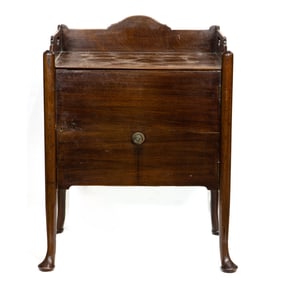 A Georgian mahogany cellarette, circa 1790 and later