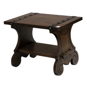 A California Monterey style diminutive trestle table