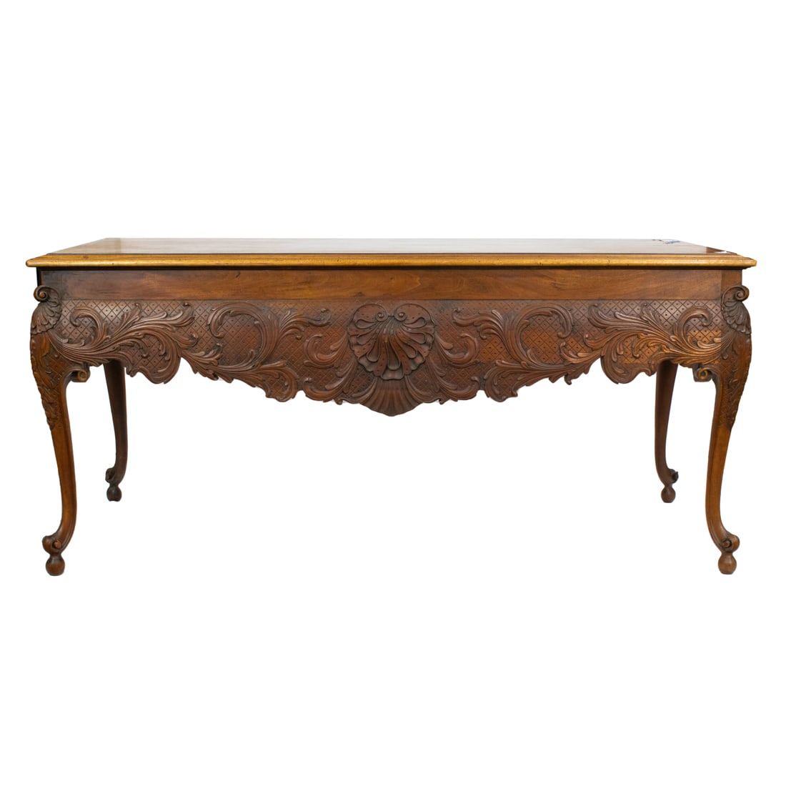 A Continental Rococo Revival mahogany center table circa 1850 (1 of 4)