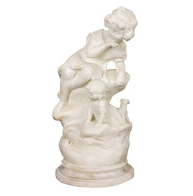 An Italian figural group of children by G. Tuoli