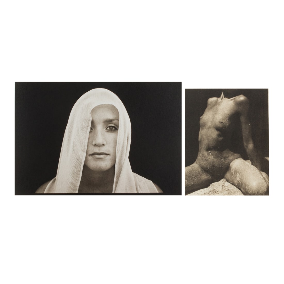 Photographs, Tom Millea: (lot of 2) Tom Millea (American, 1944-2015), "Lindsey," 2003 and Nude, 1976, platinum prints, each signed in pencil lower right margin, first dated lower left margin and second titled and dated lower