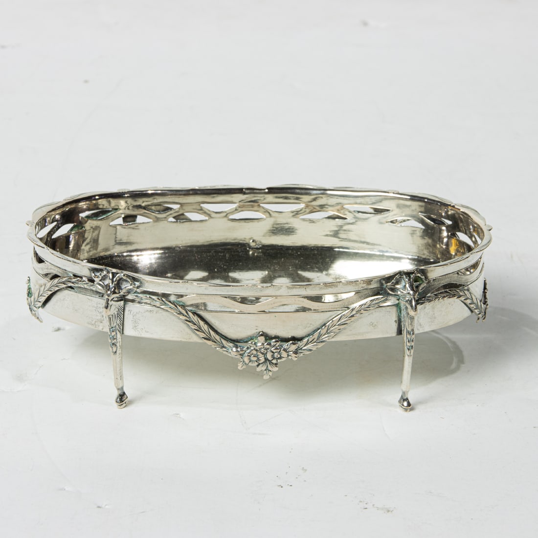 A German Art Nouveau silver tray fashioned in the Neoclassical taste (1 of 2)