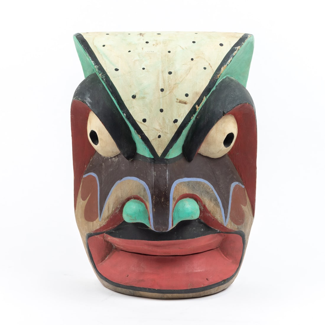 A Northwest Coast style carved mask (1 of 4)