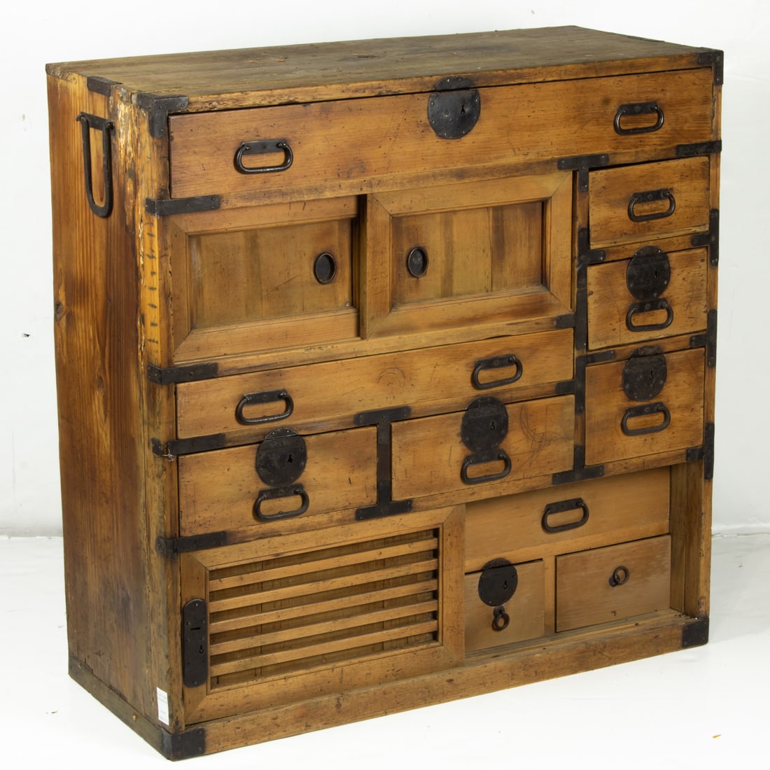 Japanese two section tansu (1 of 1)