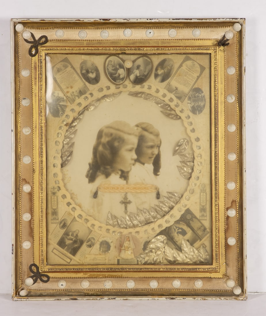 A group of three religious mixed media framed pictures (1 of 2)