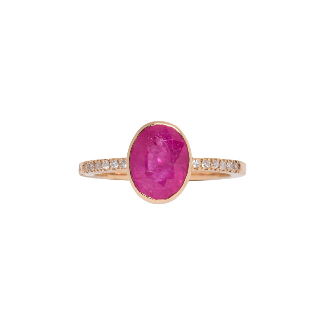 A ruby, diamond and 14k gold ring (1 of 2)