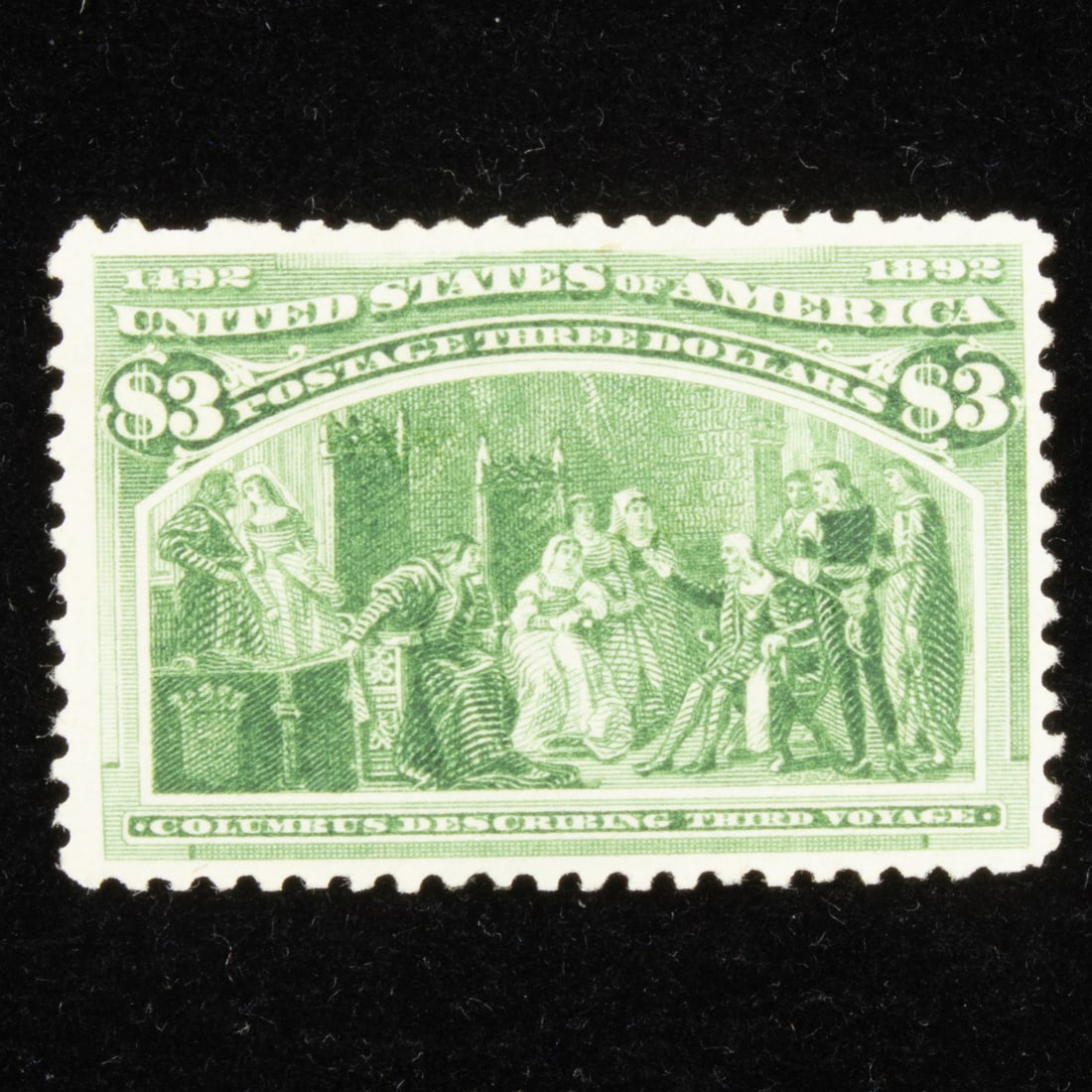 US $3 Columbian Stamp Scott #243, Very Fine (1 of 1)