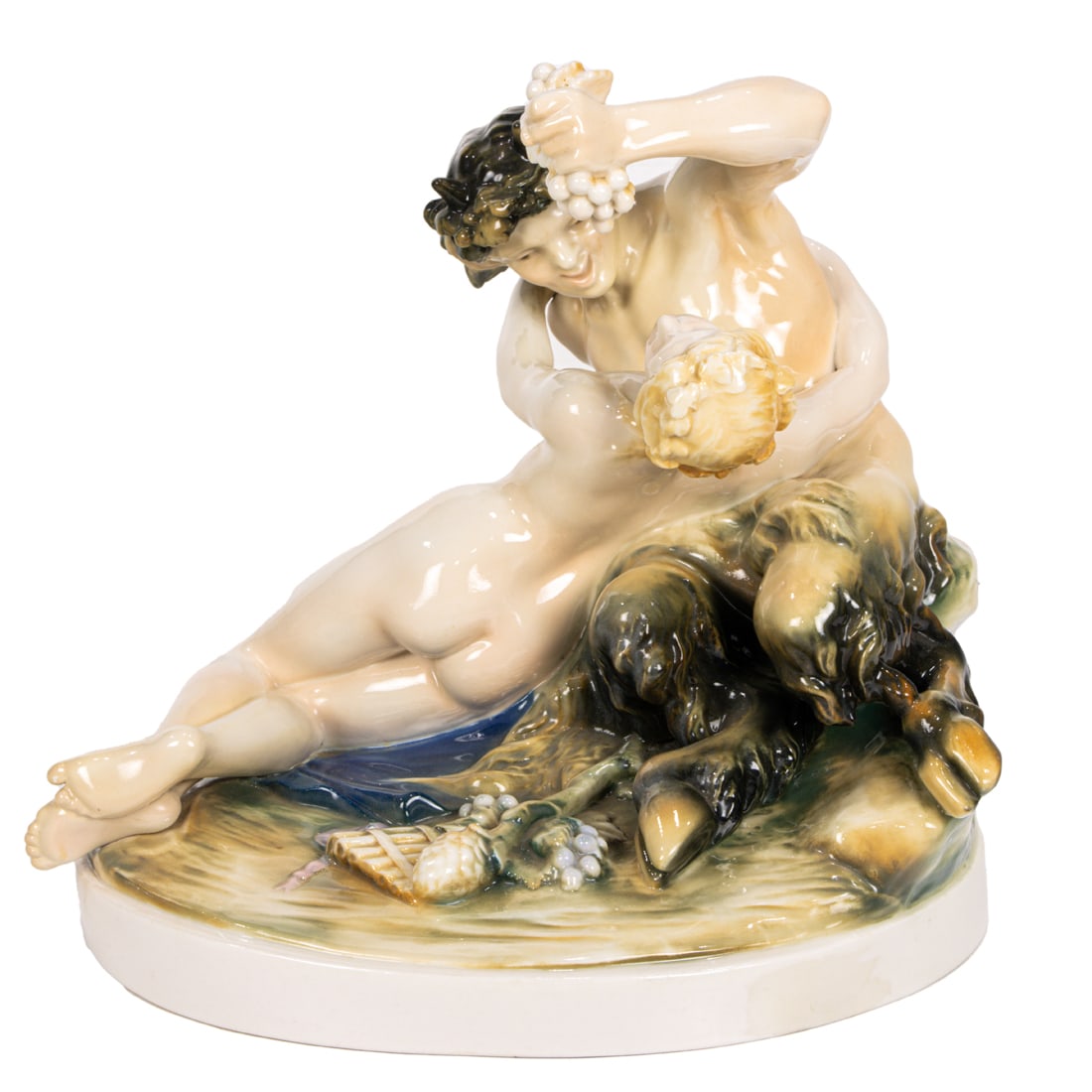 A Rudolstadt Volkstedt Karl Ens porcelain figural group after Clodion (1 of 6)