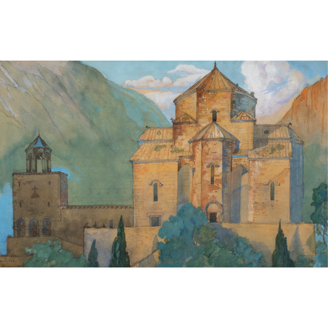 Watercolor, Russian School (early 20th century) (1 of 4)