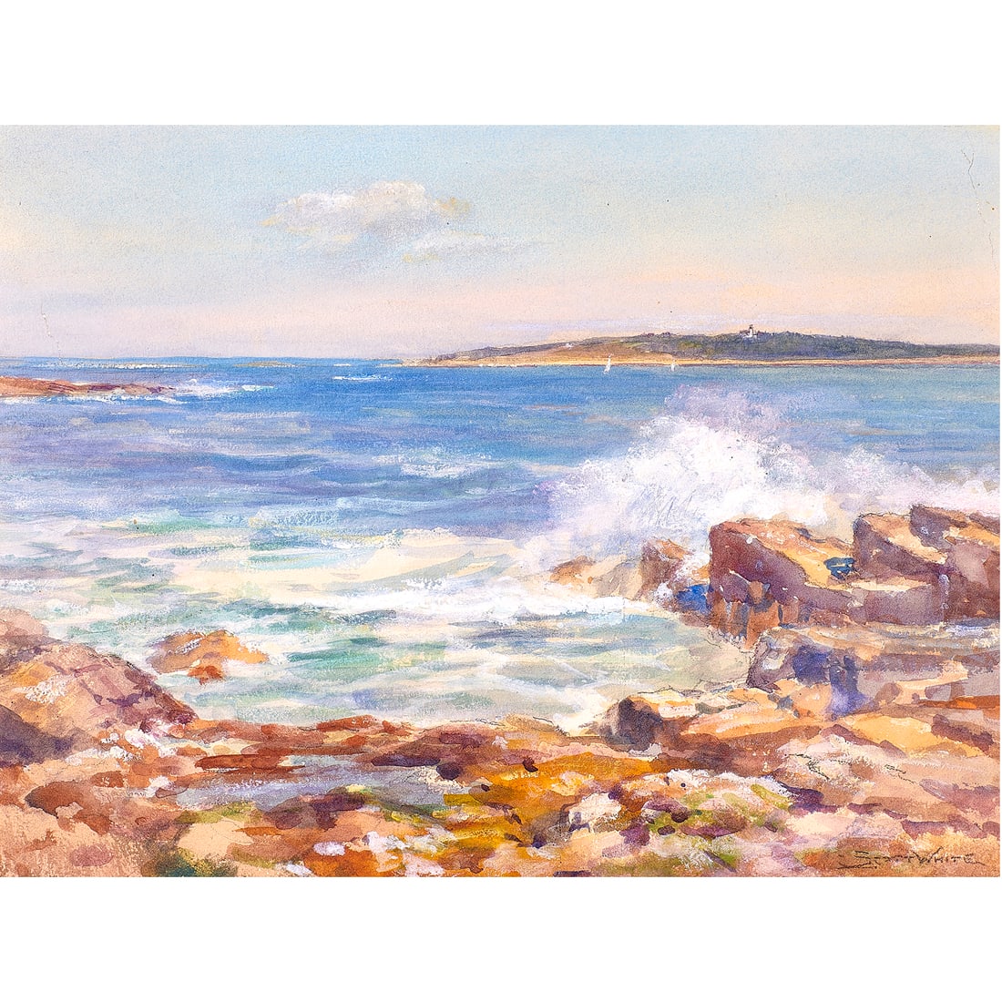 Watercolor, Clarence Scott White (1 of 4)