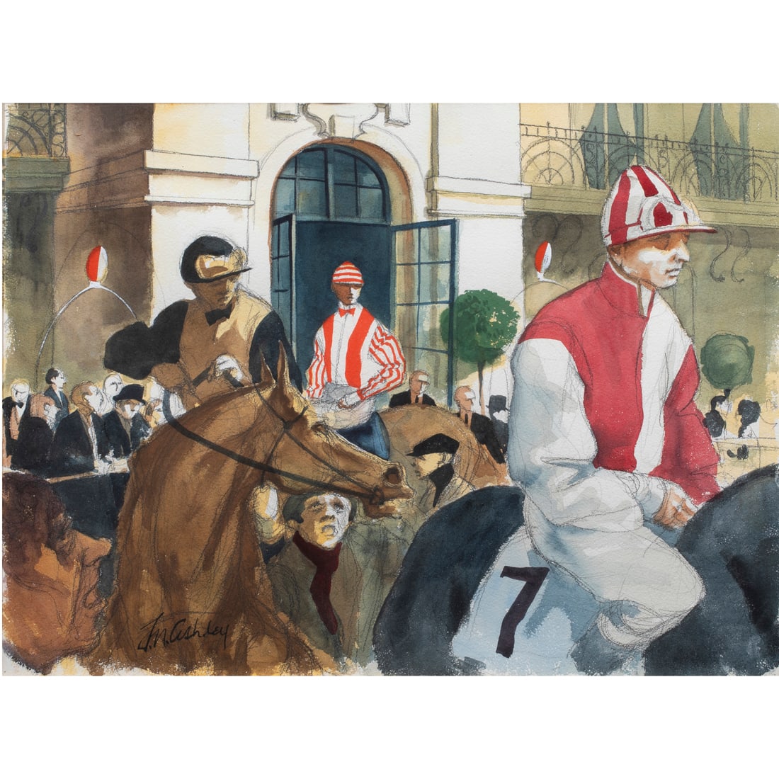 Watercolor, Frank Nelson Ashley (1 of 4)