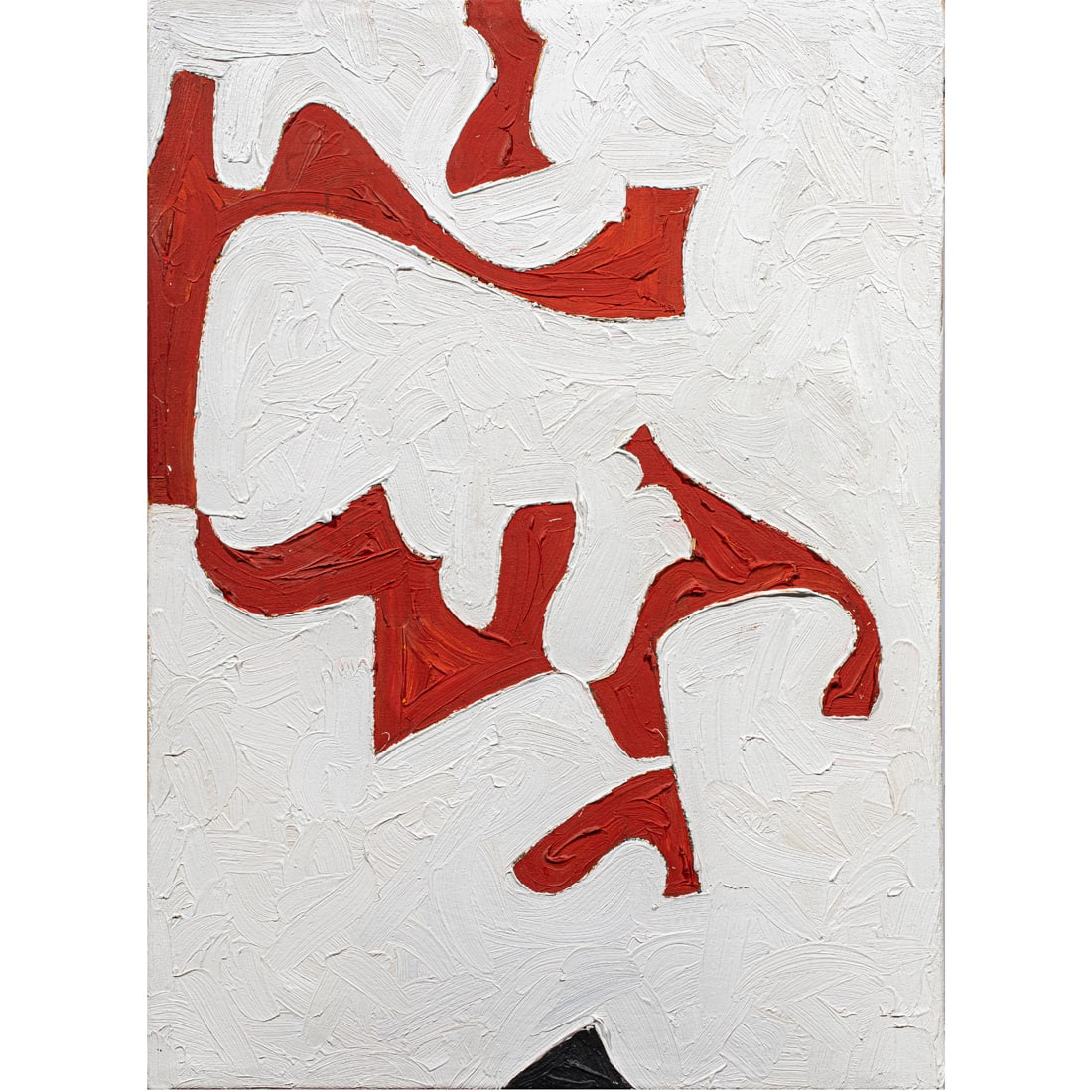 Painting, Rex Ray: Rex Ray (American, 1956-2015), Untitled, oil on canvas, unsigned, canvas (unframed): 29.75"h x 21.5"w