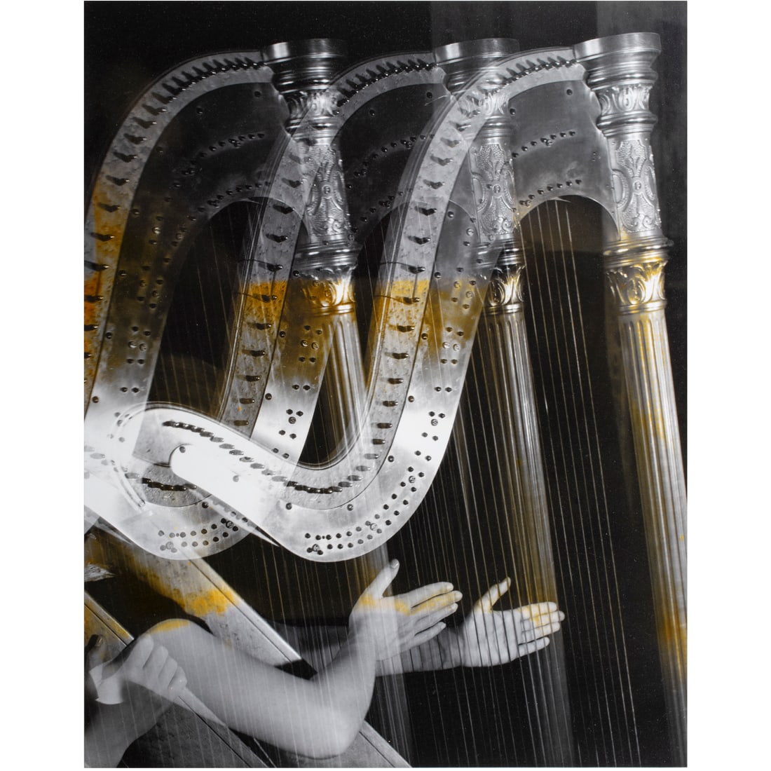 Photograph, Imogen Cunningham: Imogen Cunningham (American, 1883-1976), "The Three Harps, 1937," printed 1983, gelatin silver print, embossed signature stamp lower right, printed by the Imogen Cunningham Trust, image: 9.25"h x 7.25