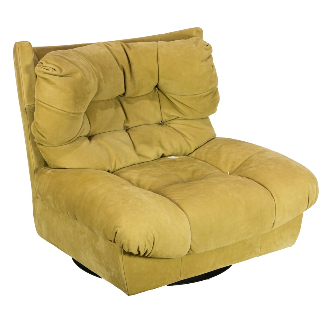 A Baxter Milano Italian leather swivel lounge chair designed by Paola Navone (1 of 3)