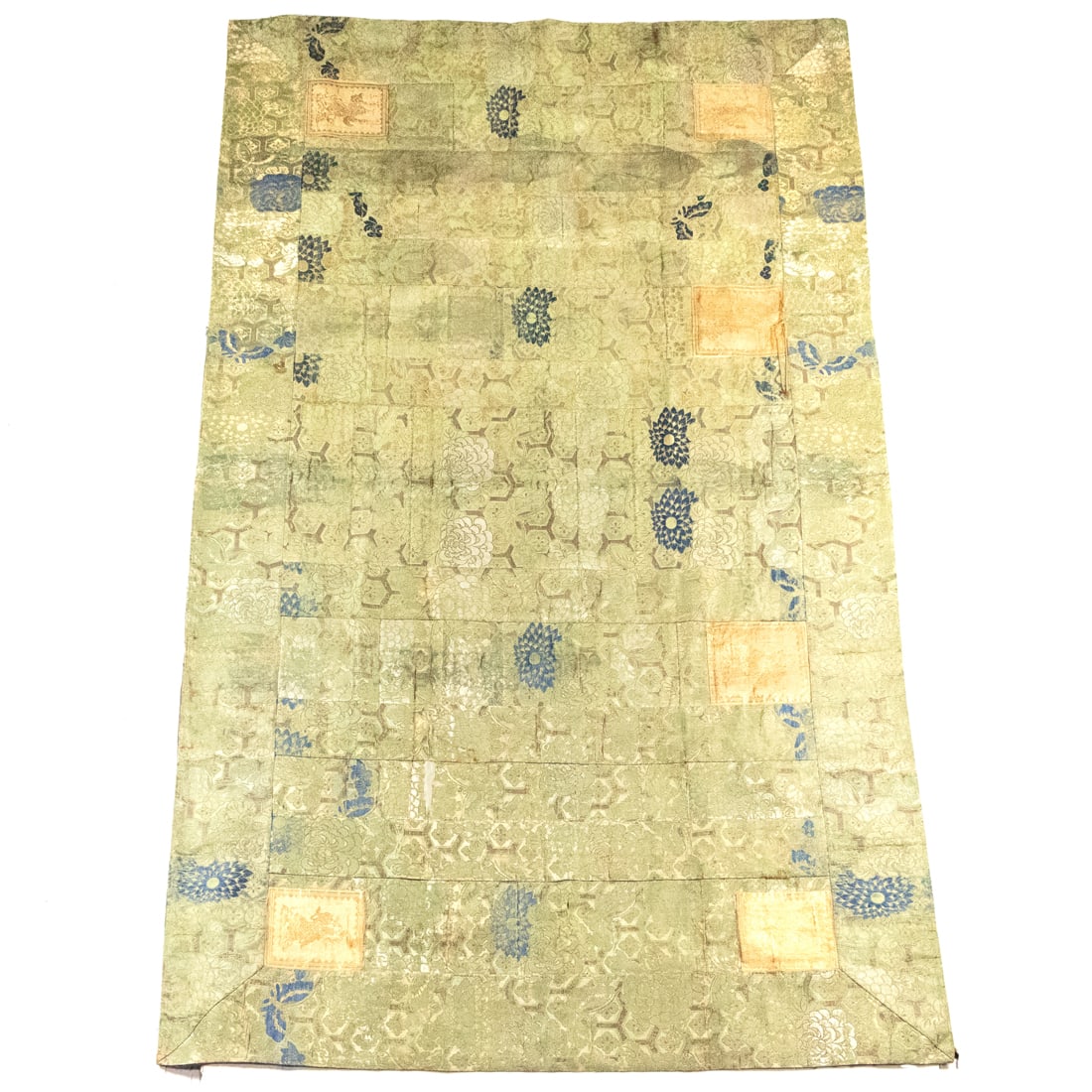 Japanese kesa robe. 19th century: Japanese kesa robe. 19th century, 46.25"h x 81"w.