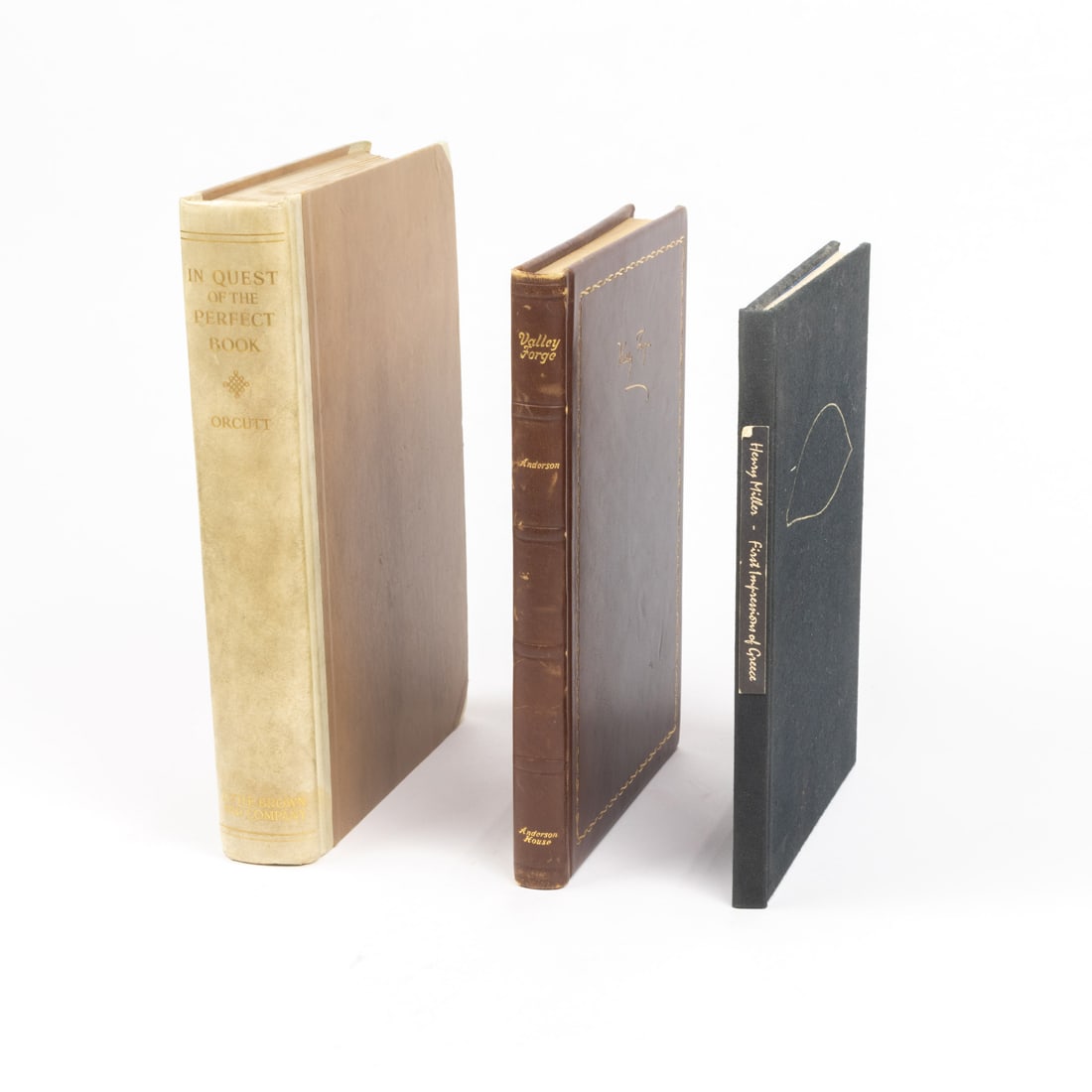 Signed and limited editions. 3 volumes including William Dan Orcutt, Maxwell Anderson and Henry (1 of 20)