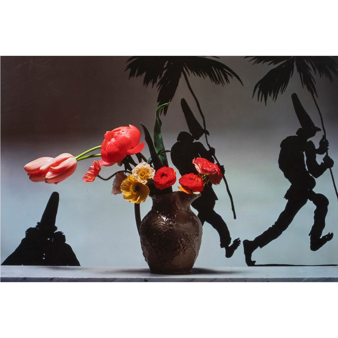 Photograph, Ben Schonzeit: Ben Schonzeit (American, b. 1942), "Comedia," 1990, cibachrome print, pen signed and dated lower right, edition 3/20, sheet: 28"h x 40.75"w, overall (with frame): 39"h x 51.5"w