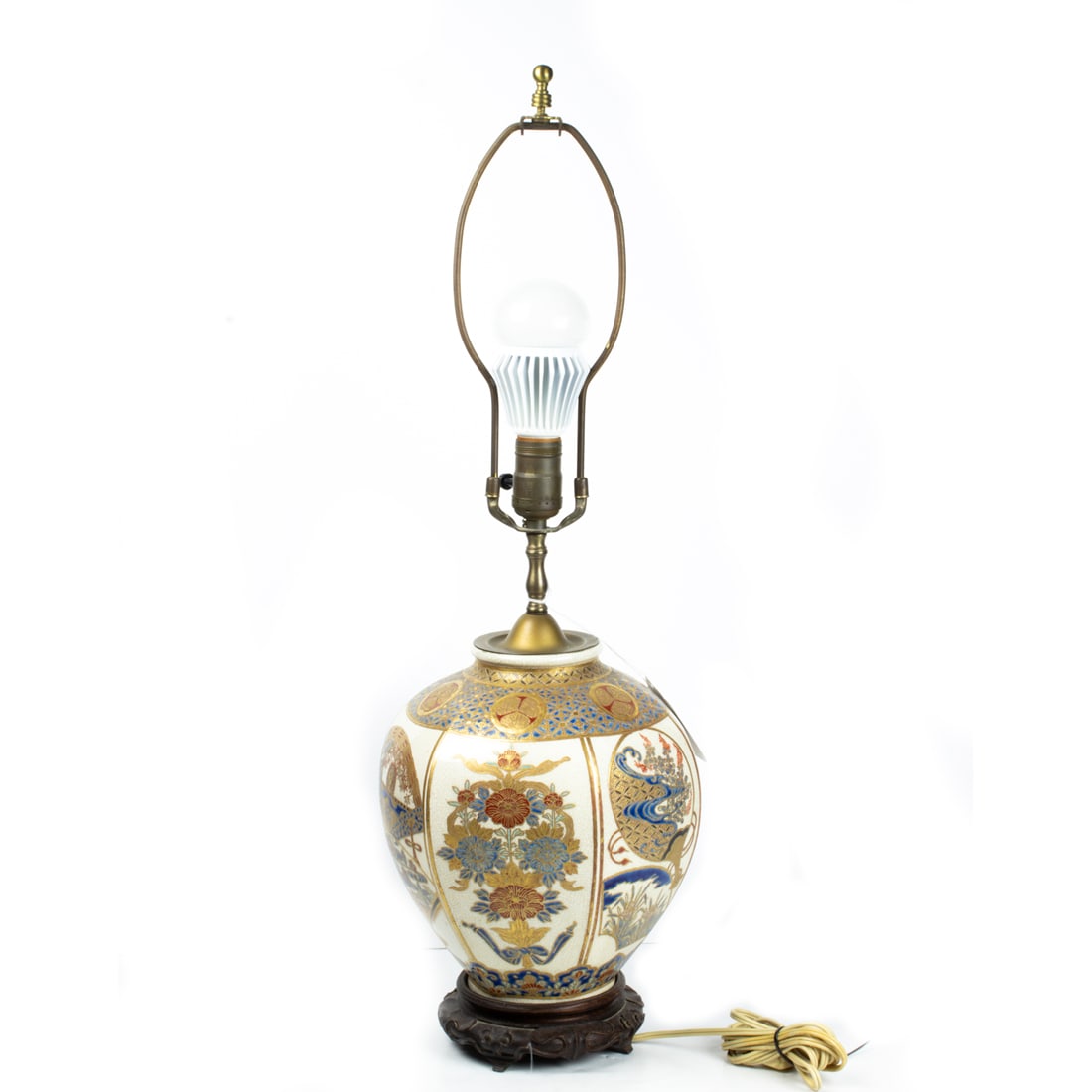 Japanese Satsuma vase as a lamp (1 of 1)