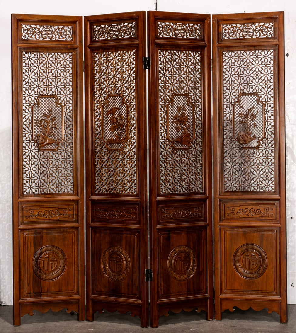 Chinese four-panel folding screen (1 of 1)
