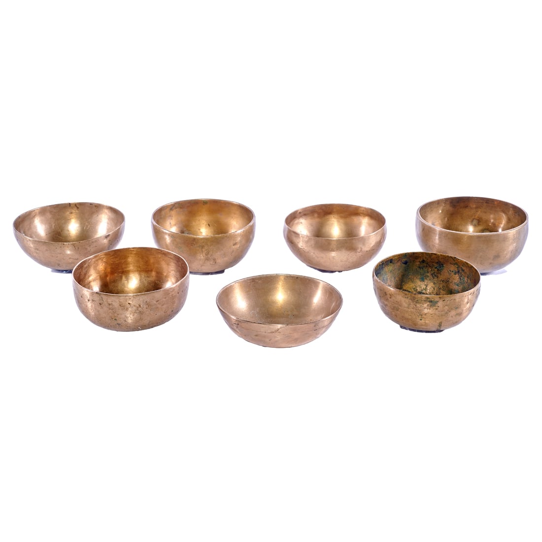 (lot of 7) Tibetan brass singing bowls (1 of 1)