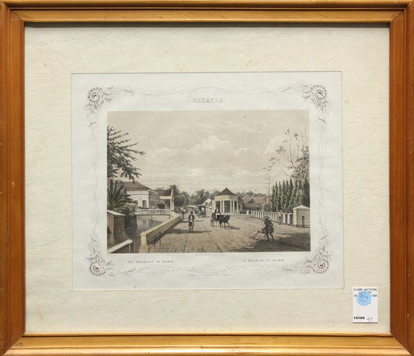 Maps, Robert Morden, Antwerpen, Europae: (Lot of 6) Framed 16th-18th century copper engraved maps, some hand-colored, including: ''Latium,'' 16th century; ''Commerce des Europeens Dans Les Deux Indes,'' 17th century; ''Warwickshire,'' by Rob