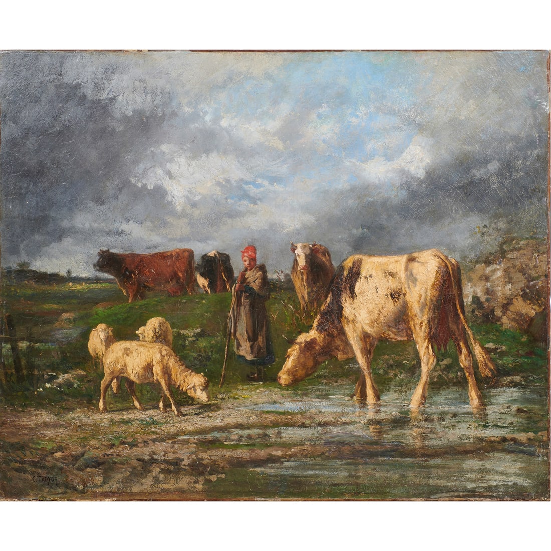 Painting, Constant Troyon (1 of 3)