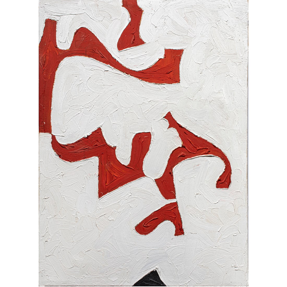 Painting, Rex Ray: Rex Ray (American, 1956-2015), Untitled, oil on canvas, unsigned, canvas (unframed): 29.75"h x 21.5"w